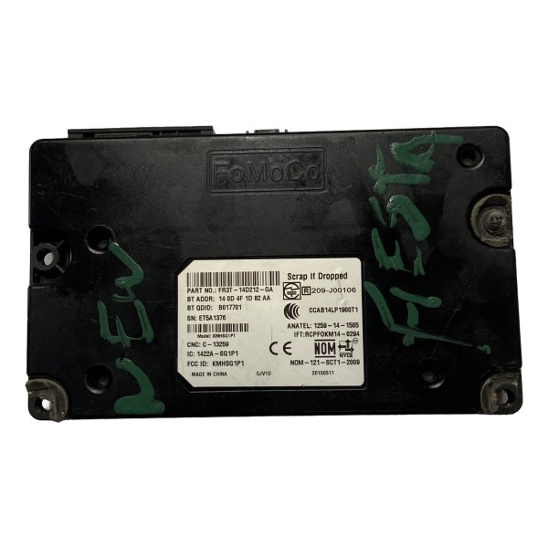 Módulo Central Ford New Fiesta 2013 2014 2015 2016 2017 2018