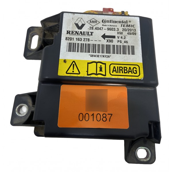 Modulo Central D Air Bag Renault Logan Sandero 8201163278